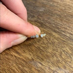 14k Gold and Diamond ring size 6